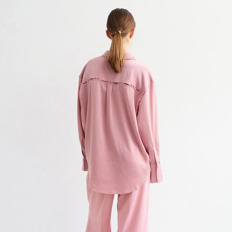 Aje Riddle Buttoned Crepe Shirt image number 1